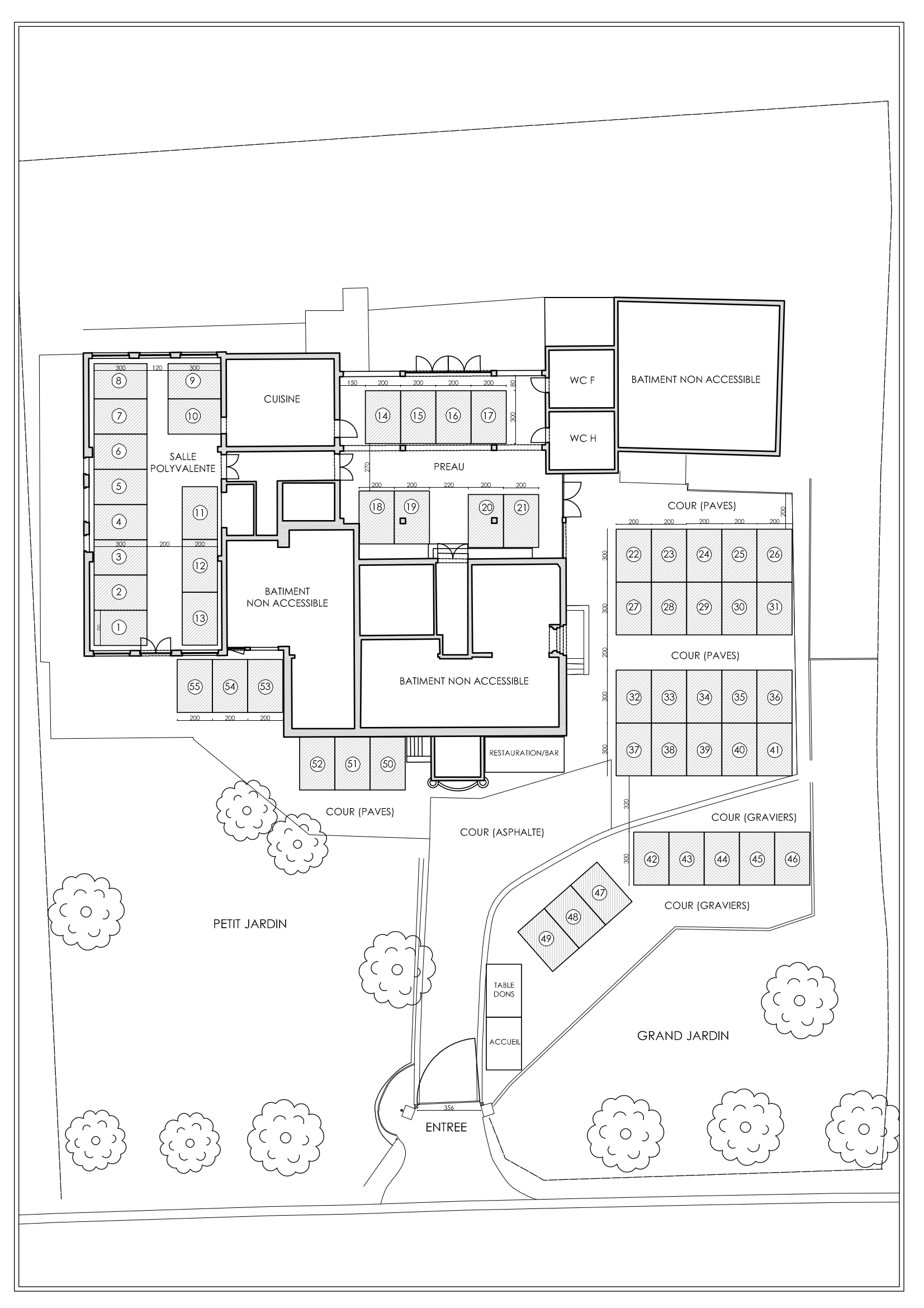 Plan de la brocante - École Ouverte